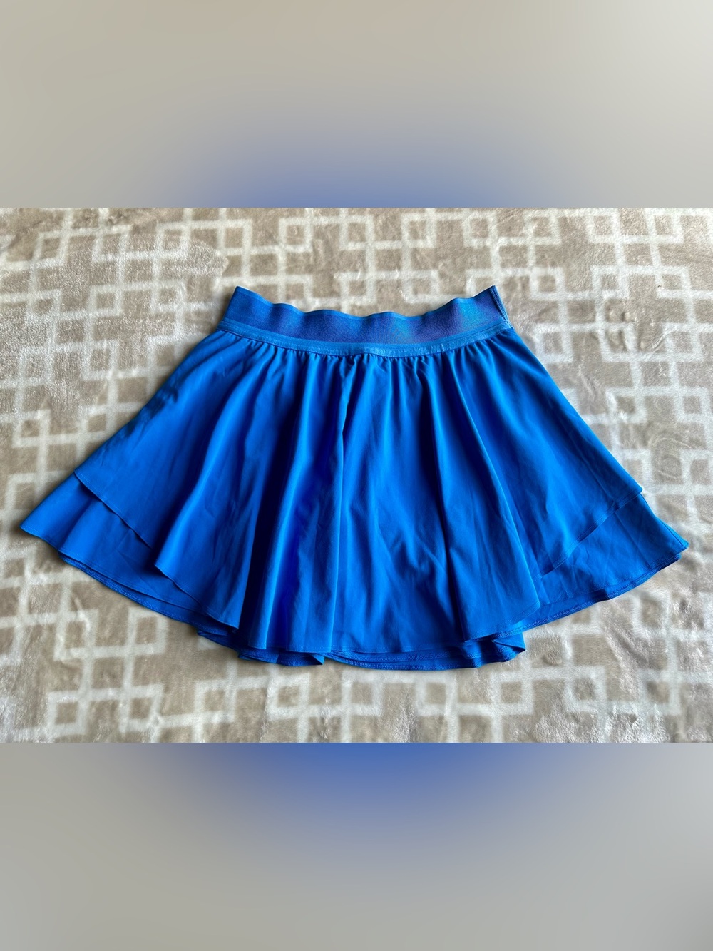 Lululemon athletica Bright Blue Circle Skater Skirt